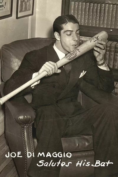 Joe Dimaggio (1914-1999) by Unknown canvas print
