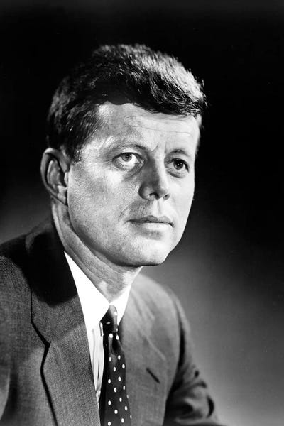 John F Kennedy by Unknown canvas print