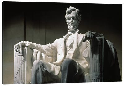 Lincoln Memorial: Statue Canvas Art Print - Granger