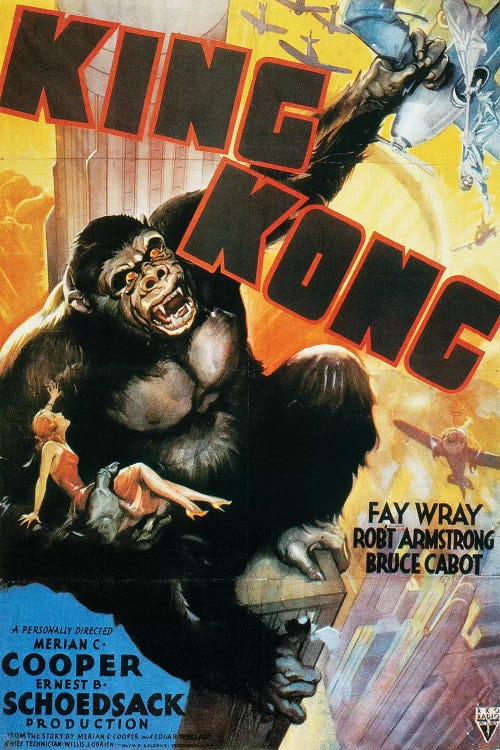 King Kong Poster, 1933 by Unknown wall art