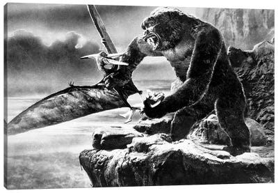 King Kong, 1933 Canvas Art Print - Movie Scene Art