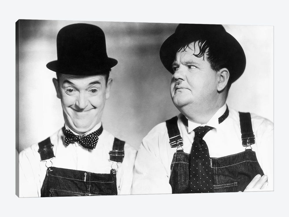 Laurel And Hardy by Unknown 1-piece Canvas Wall Art