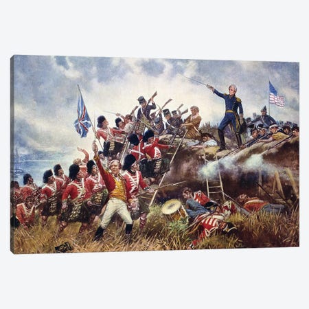 Battle Of New Orleans, 1815 Canvas Print #GER29} by E. Percy Moran Art Print