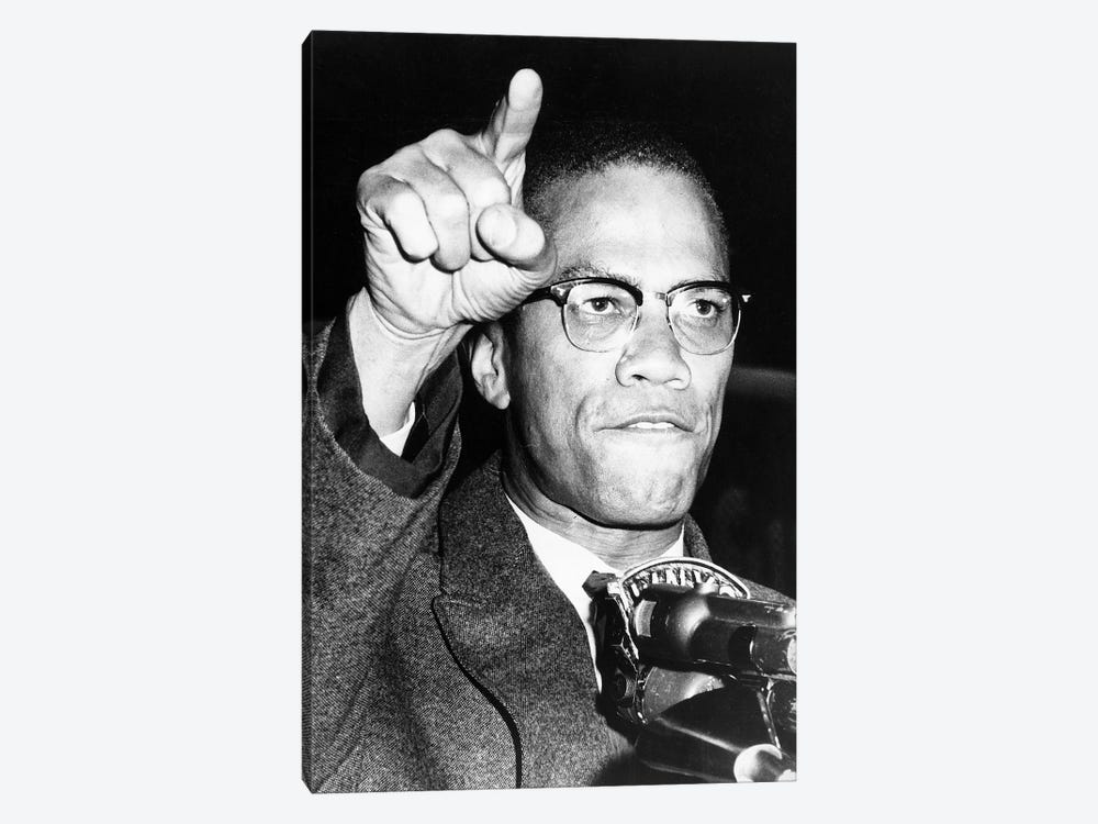 Malcolm X (1925-1965) by Unknown 1-piece Canvas Print