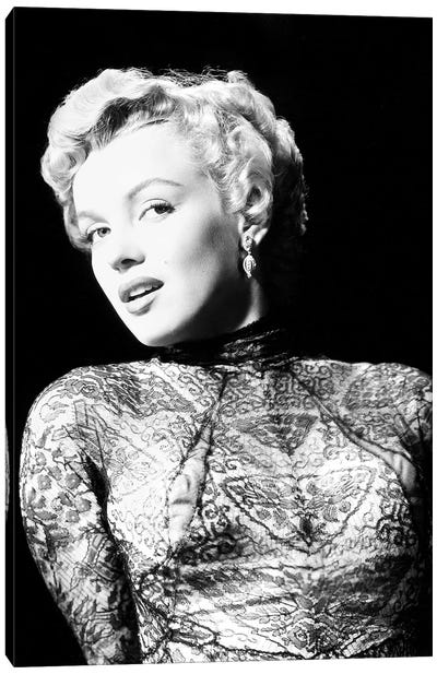 Marilyn Monroe (1926-1962) Canvas Art Print - Model & Fashion Icon Art