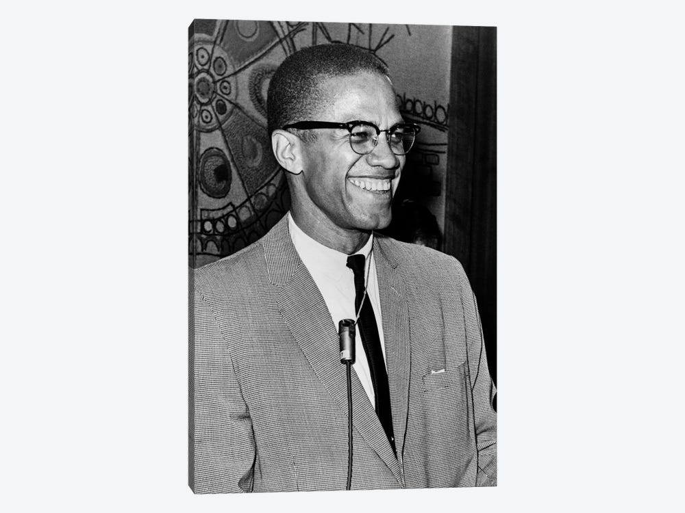 Malcolm X (1925-1965) by Ed Ford 1-piece Canvas Art