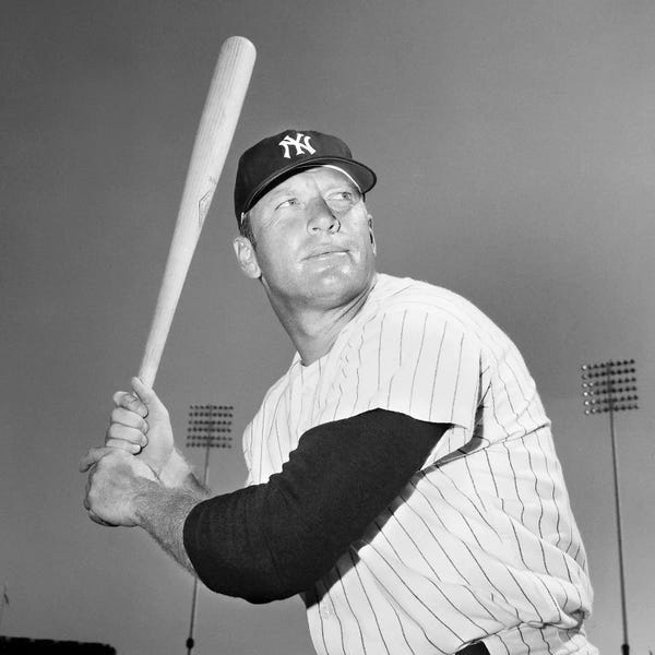 The Granger Collection: Mickey Mantle (1931-1995) by Unknown