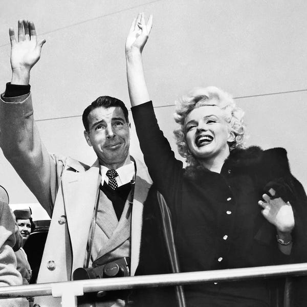 Unknown: Monroe & Dimaggio, C1954 by Unknown