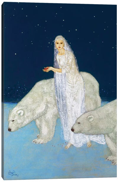 The Ice Maiden, 1915 Canvas Art Print - Polar Bear Art