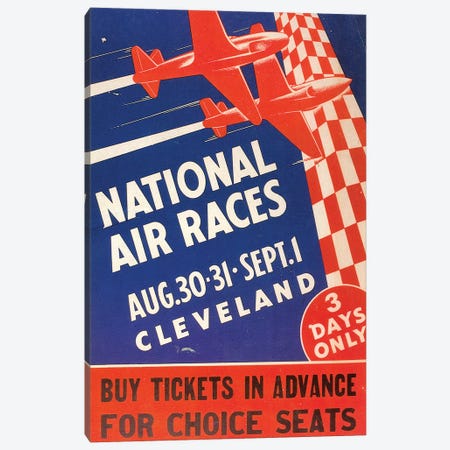 National Air Race Poster Canvas Print #GER320} by Unknown Canvas Wall Art