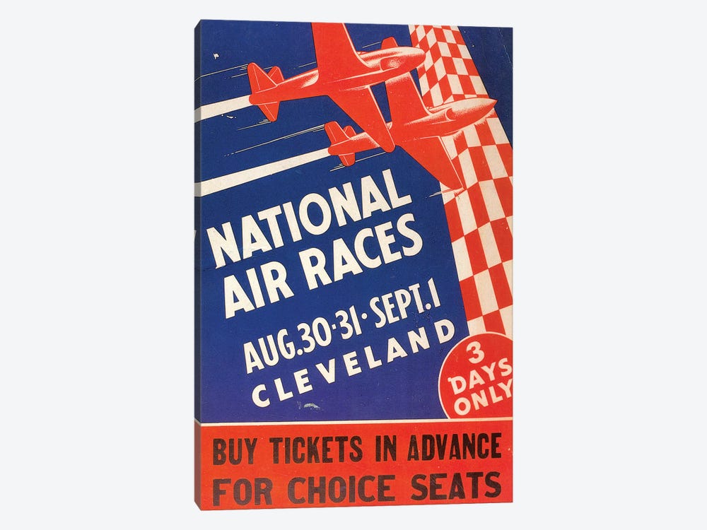 National Air Race Poster by Unknown 1-piece Canvas Wall Art