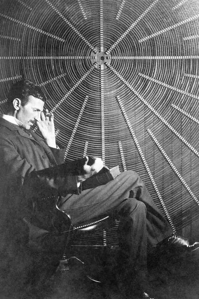 Unknown: Nikola Tesla (1856-1943) by Unknown