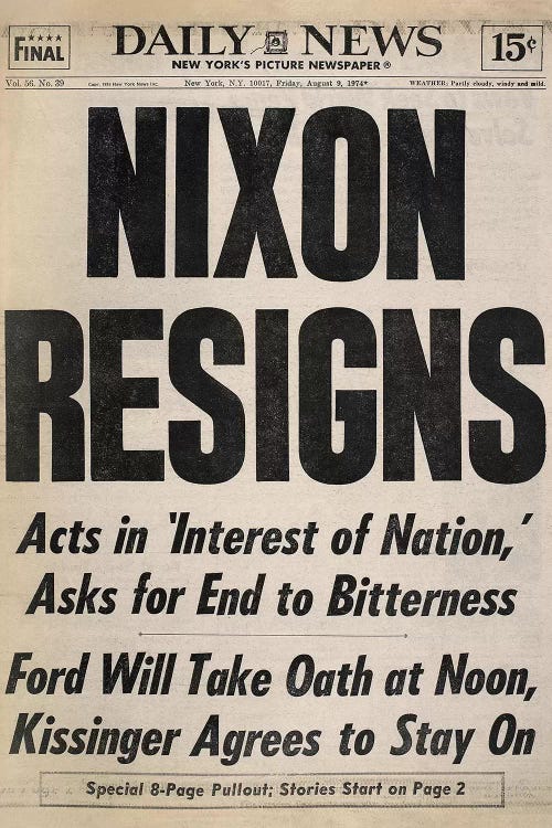 Nixon Resignation, 1974