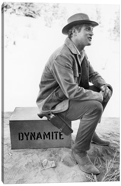 Paul Newman (1925-2008) Canvas Art Print - Movie Scene Art