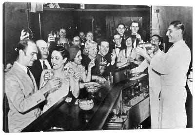 Prohibition Repeal, 1933 Canvas Art Print - Drink & Beverage Art