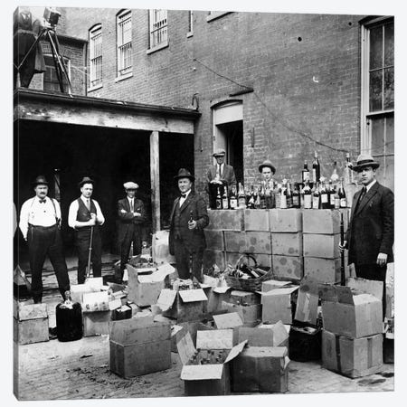 Prohibition, 1922 Canvas Print #GER334} by Unknown Canvas Artwork