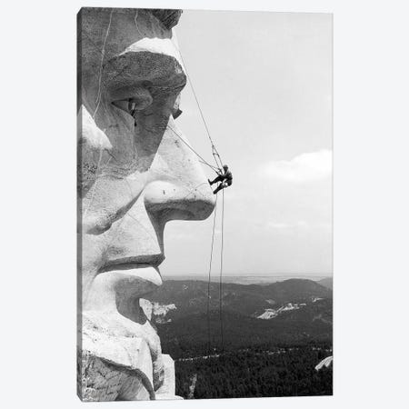 Scaling Mount Rushmore Canvas Print #GER344} by Unknown Art Print