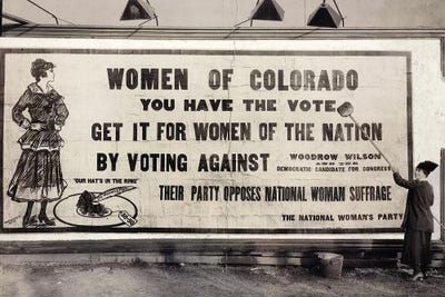 Suffrage Billboard, 1916 by Unknown canvas print