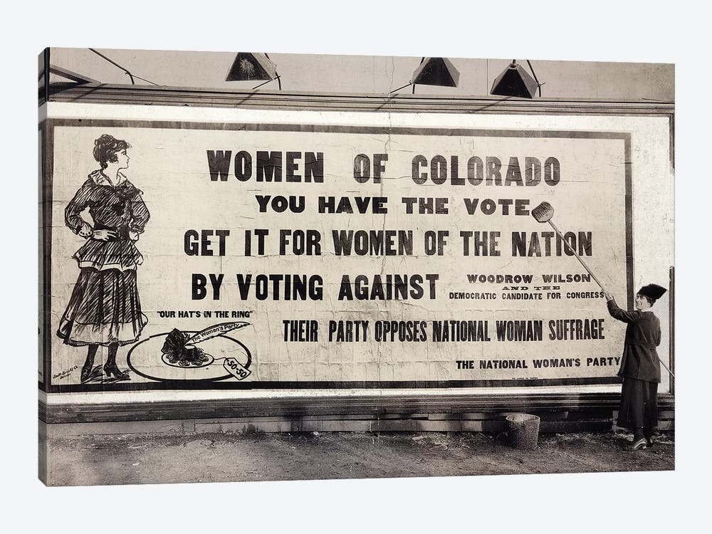 Suffrage Billboard, 1916 by Unknown 1-piece Canvas Art