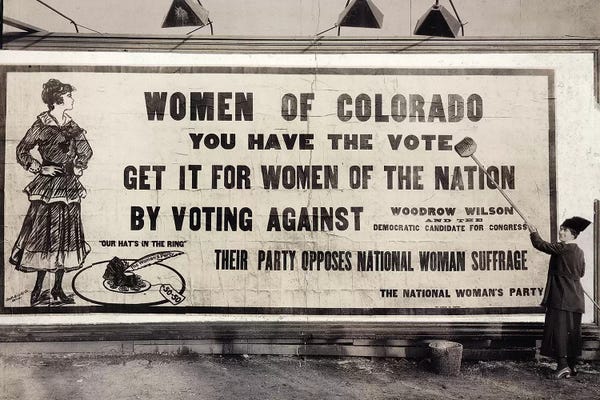 Voting: Suffrage Billboard, 1916 by Unknown