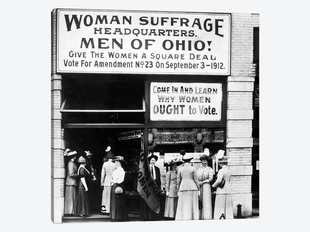 Suffrage Headquarters by Unknown 1-piece Canvas Art Print