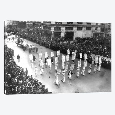 Suffrage Parade, 1913 Canvas Print #GER357} by Unknown Canvas Wall Art