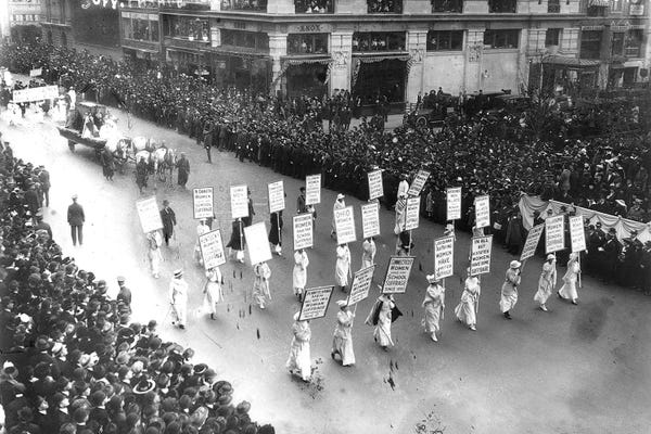 Unknown: Suffrage Parade, 1913 by Unknown