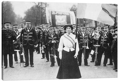Suffragette Parade, 1908 Canvas Art Print