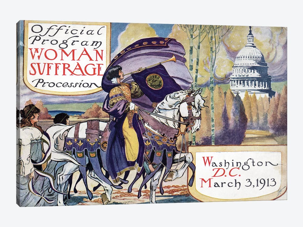 Suffragette Parade, 1913 1-piece Canvas Wall Art