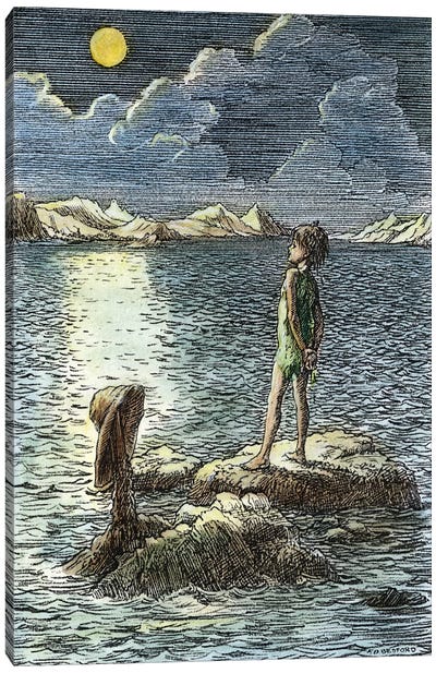 Barrie: Peter Pan, 1911 Canvas Art Print - Illustrations 