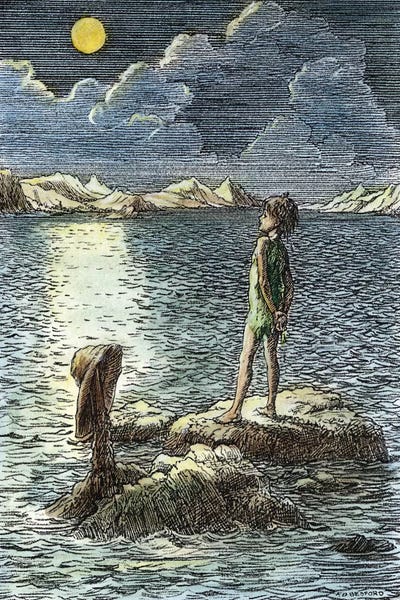 Fictional Characters: Barrie: Peter Pan, 1911 by Francis D. Bedford