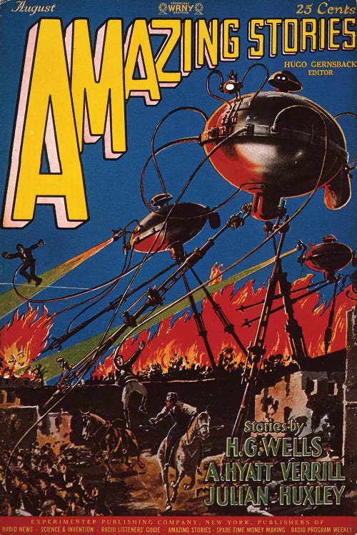 Magazine Cover, 1926 by Frank R. Paul wall art