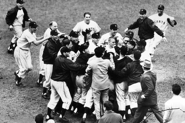 The Granger Collection: Thomson Home Run, 1951 by Unknown