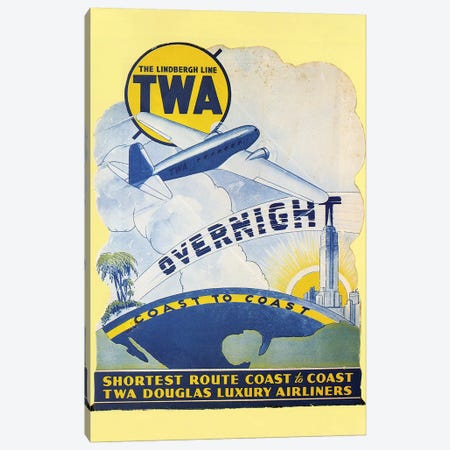 Trans-World Airlines 1934 Canvas Print #GER377} by Unknown Canvas Art