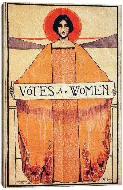 Votes For Women, 1911 Canvas Art Print - Voting Rights Art