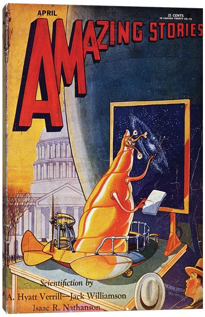 Science Fiction Cover, 1930 Canvas Art Print