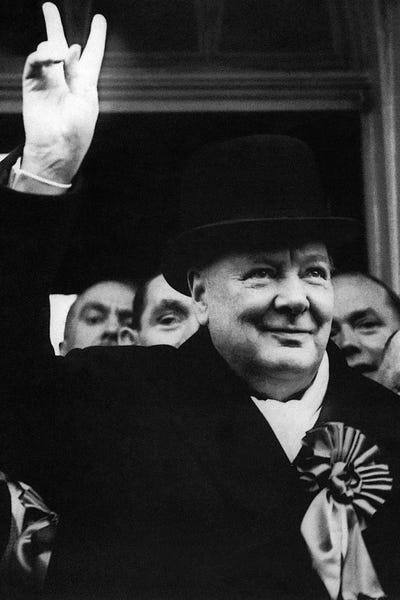 Unknown: Winston Churchill (1874-1965) by Unknown