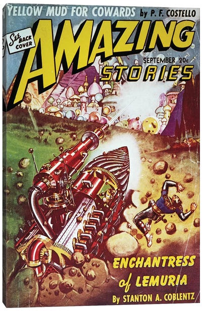 Sci-Fi Magazine Cover, 1941 Canvas Art Print