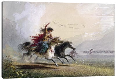 Miller: Shoshone Woman Canvas Art Print