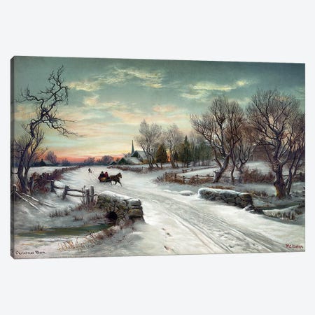 Christmas Morn, C1885 Canvas Print #GER401} by W.C. Bauer Art Print