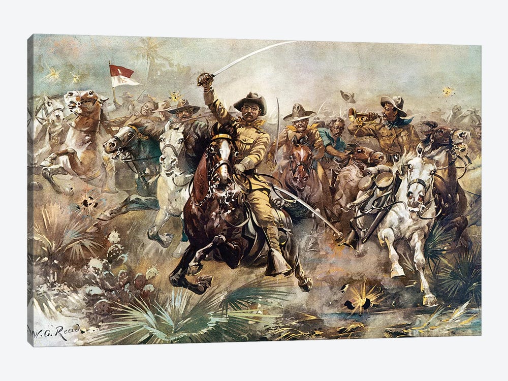 Cuba: Rough Riders, 1898 by W.G. Read 1-piece Canvas Print
