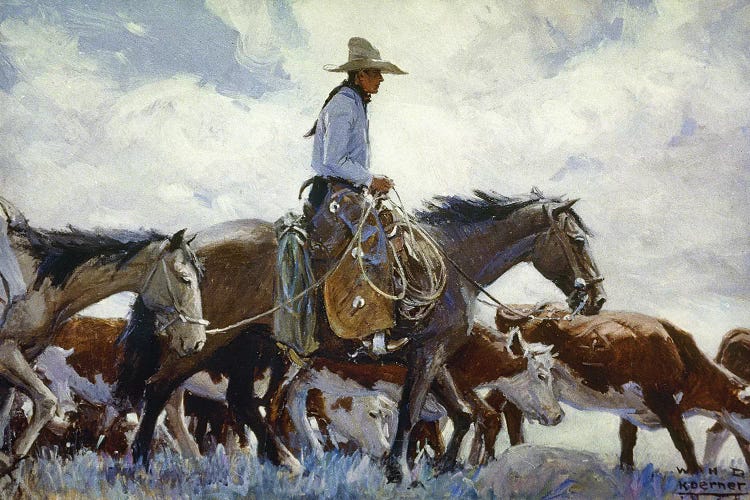 Koerner: Cowboy, 1920 by W.H.D. Koerner wall art