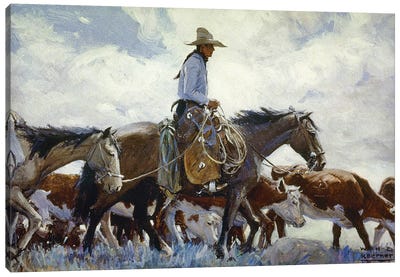 Koerner: Cowboy, 1920 Canvas Art Print