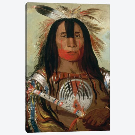 Blood Head Chief, 1832 Canvas Print #GER41} by George Catlin Art Print