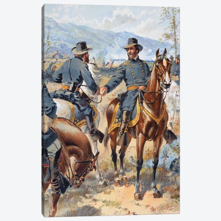 Battle Of Chickamauga 1863 Canvas Print #GER422} by Granger Art Print