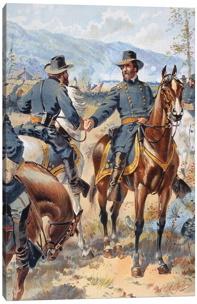 Battle Of Chickamauga 1863 Canvas Art Print