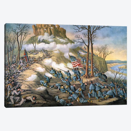 Battle Of Lookout Mount Canvas Print #GER424} by Granger Canvas Wall Art