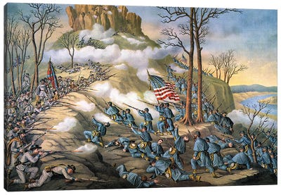 Battle Of Lookout Mount Canvas Art Print