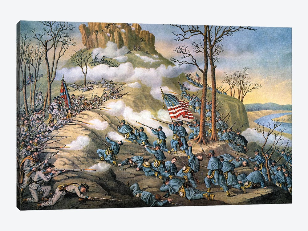 Battle Of Lookout Mount by Granger 1-piece Canvas Art Print