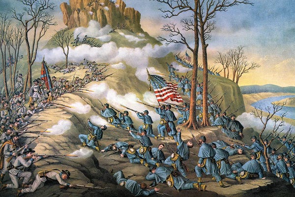 The Granger Collection: Battle Of Lookout Mount by Granger